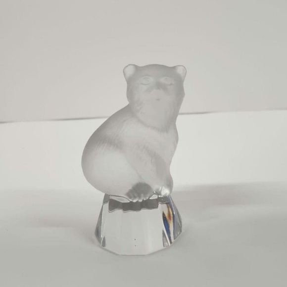WMF Collection Germany Bear Lead Crystal Sculpture Mini 4" - Picture 2 of 8